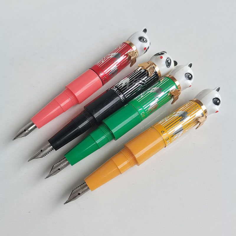 Vintage Collectible Pens - Bolígrafo corto de iridio Panda para