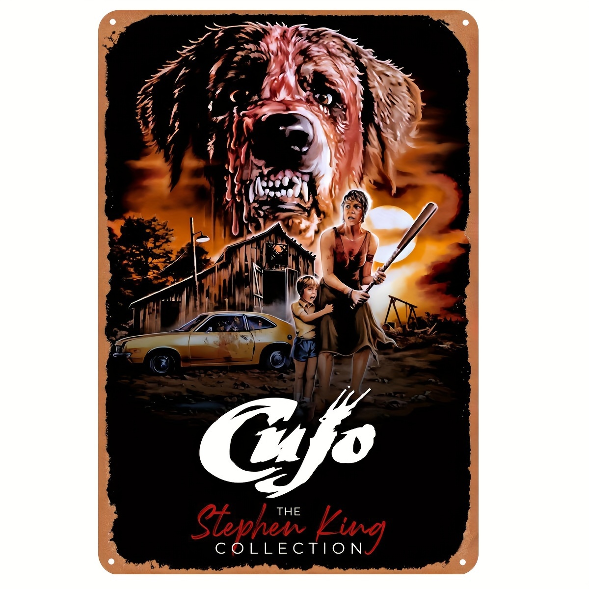 Cujo (1983) Letrero Metálico V - Vintage Collectible Posters reseña y precio