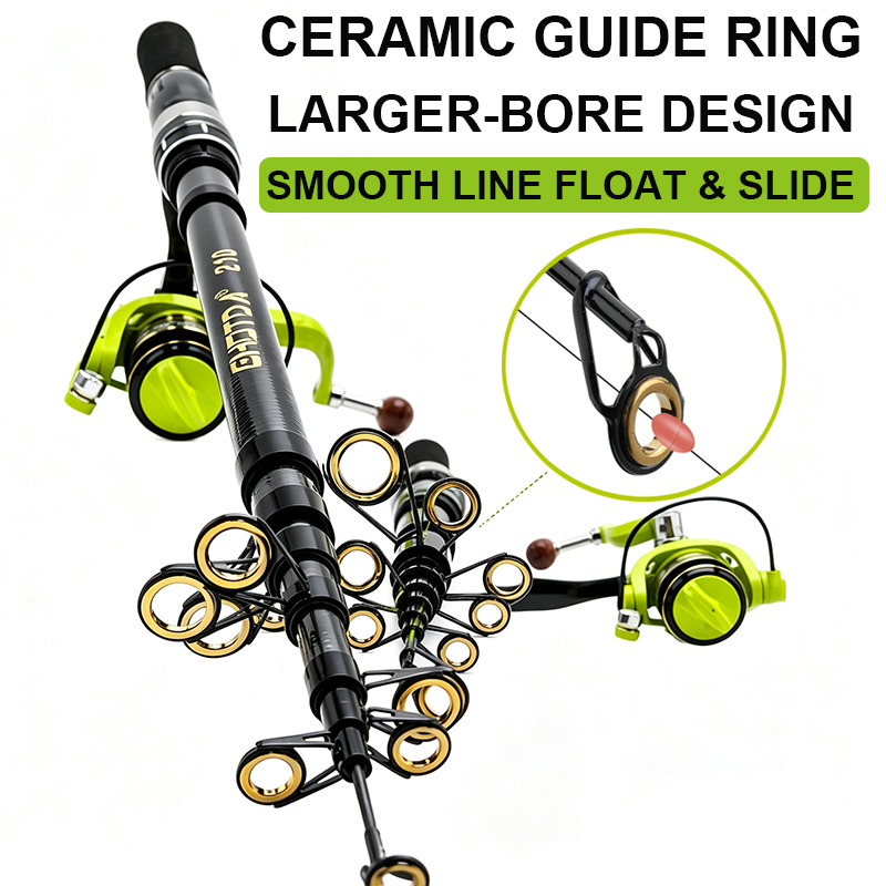 Combo de caña de pescar girato - Developing Tank Reel reseña y precio