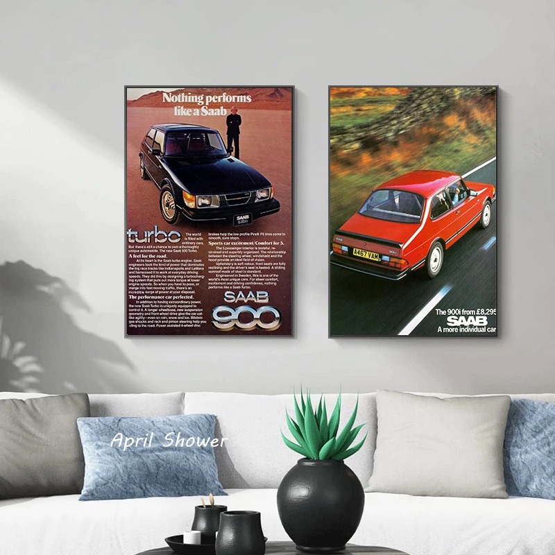 Póster clásico Vintage Saab 90 - Vintage Collectible Posters reseña y precio