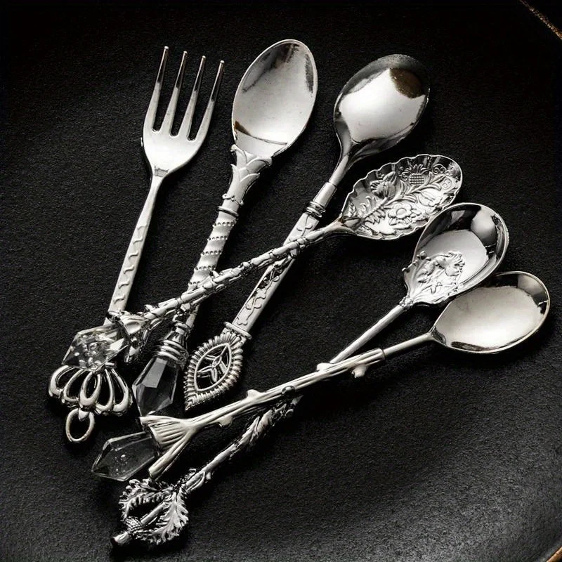 Juego de 6 Cucharas y Tenedore - Vintage Collectible Spoons reseña y precio
